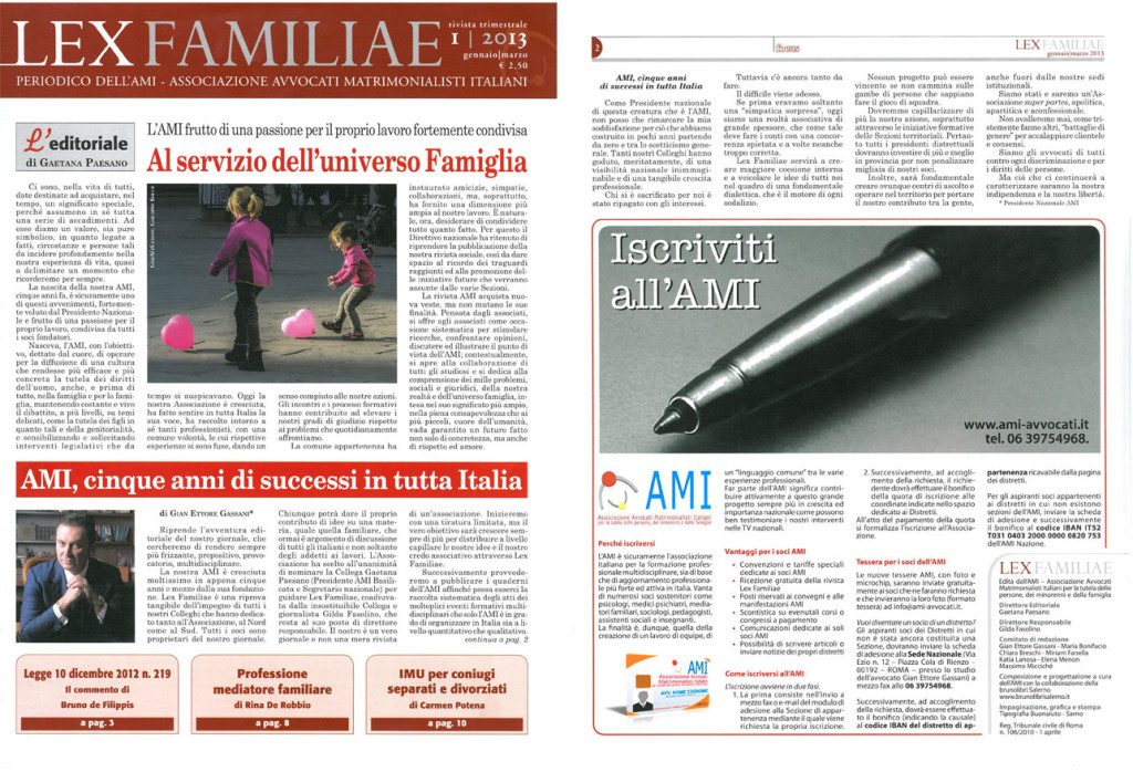 lexFAMILIAE-n1-2013-1024x698 AMI, cinque anni di successi in tutta Italia